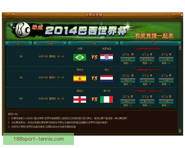 燃爆世界杯激情，尽享竞猜乐趣赢丰厚奖励